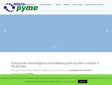 Tablet Screenshot of micropyme.com